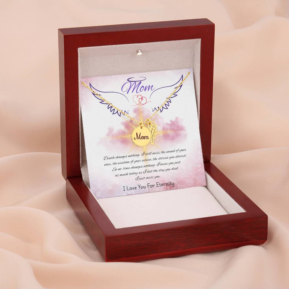 Mom-Love You For Eternity-Memorial Necklace