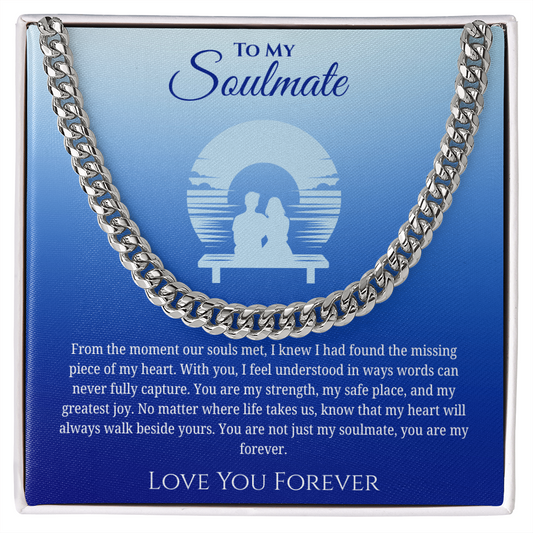 To My Soulmate "You Are My Strength" Men's Necklace