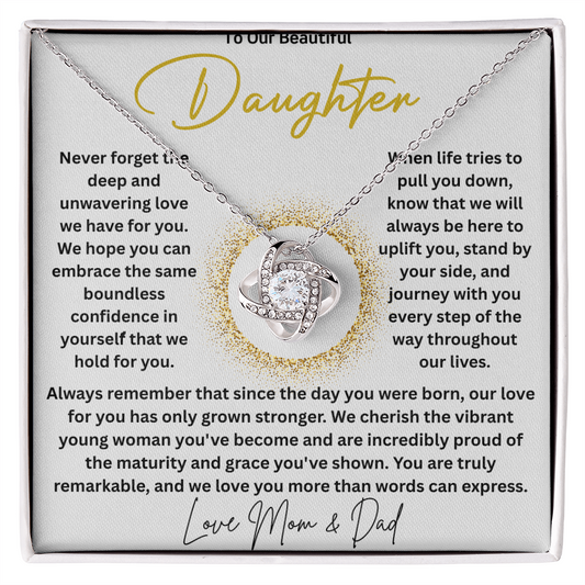 To Our Daughter-Never Forget-Necklace