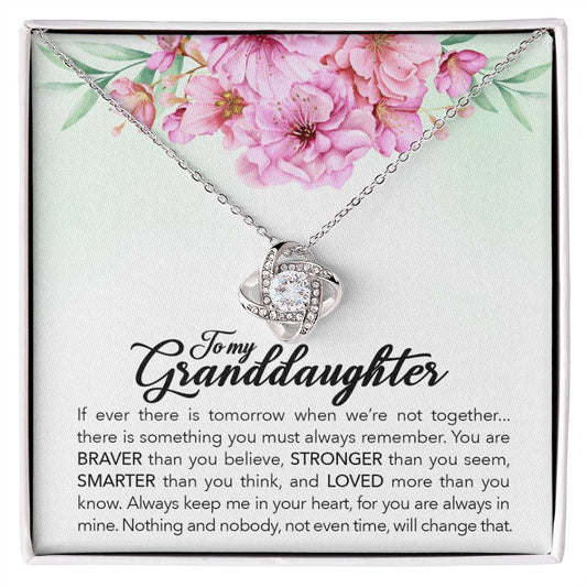 To My Granddaughter- Always Keep Me In Your Heart-Necklace