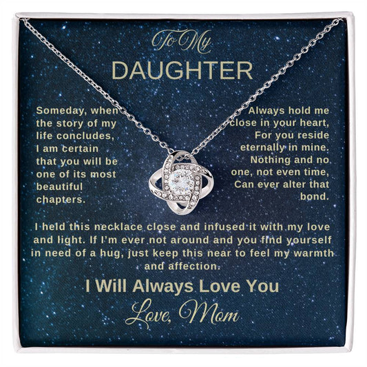 To My Daughter-Always Hold Me-Necklace