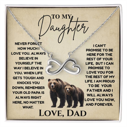 To My Daughter-Never Forget How Much I Love You-Necklace