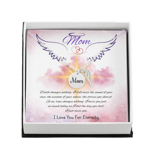 Mom-Love You For Eternity-Memorial Necklace
