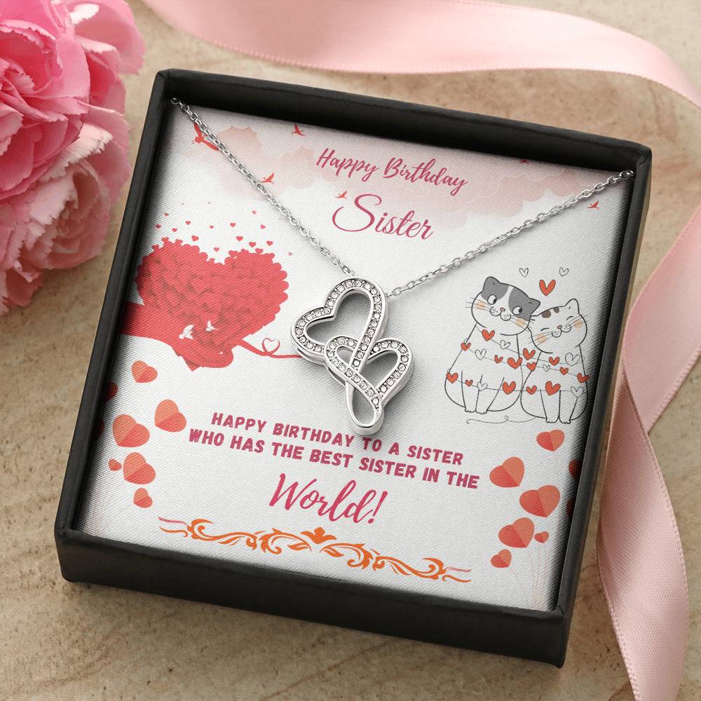 Happy Birthday Sister-The Best Sister-Necklace