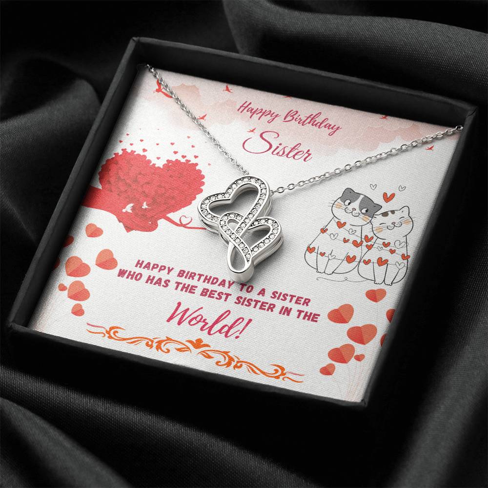 Happy Birthday Sister-The Best Sister-Necklace