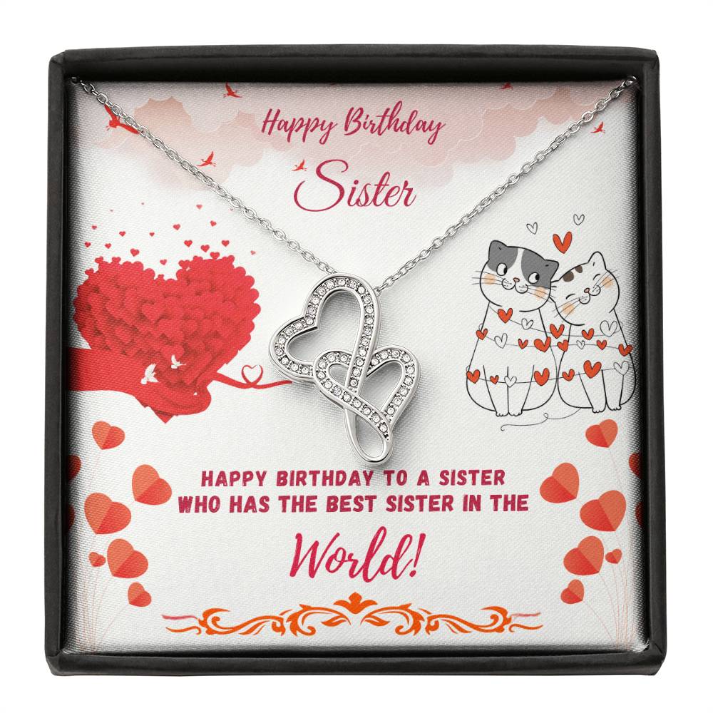 Happy Birthday Sister-The Best Sister-Necklace