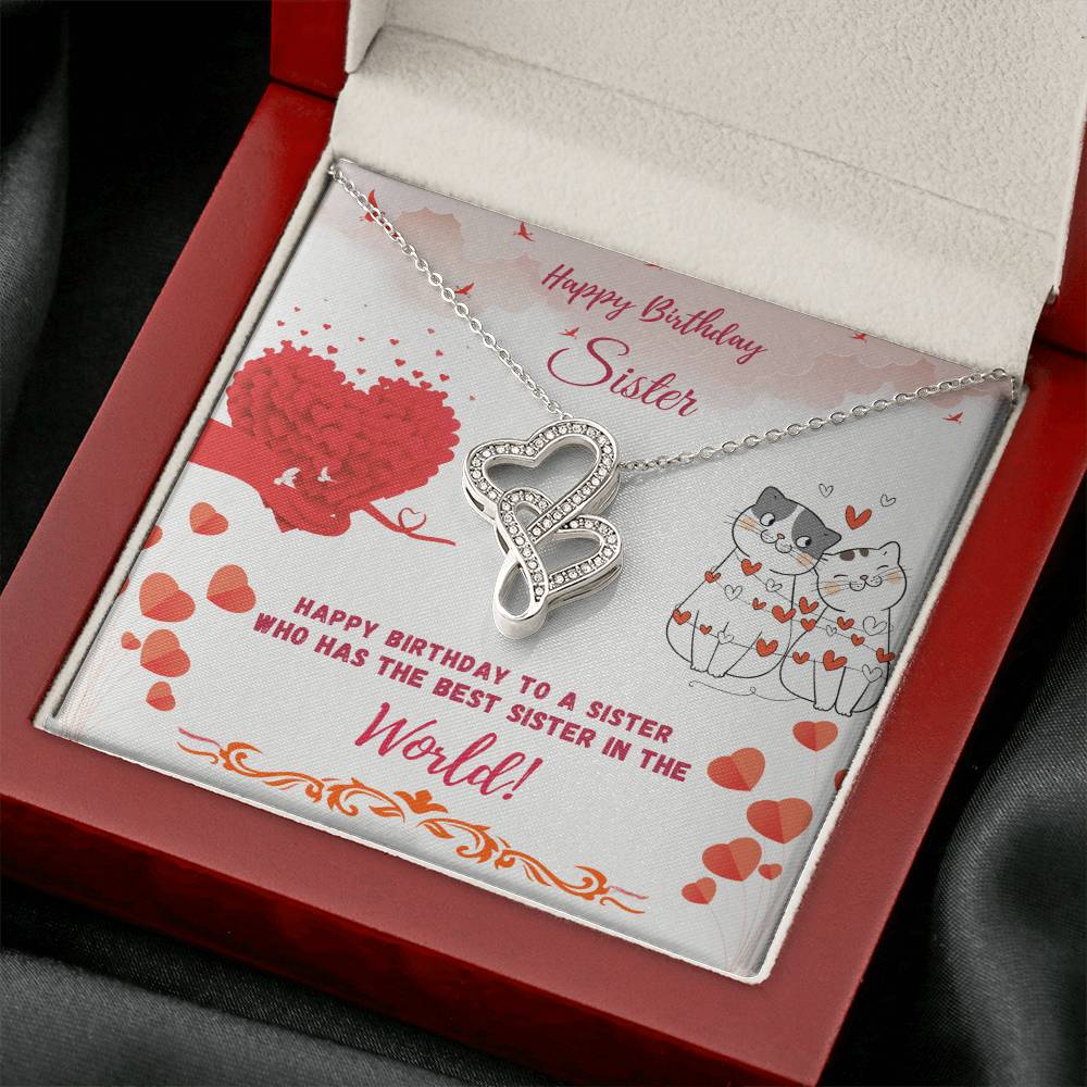 Happy Birthday Sister-The Best Sister-Necklace