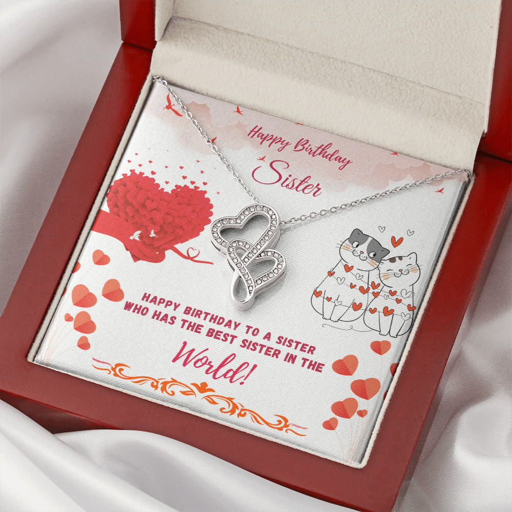 Happy Birthday Sister-The Best Sister-Necklace