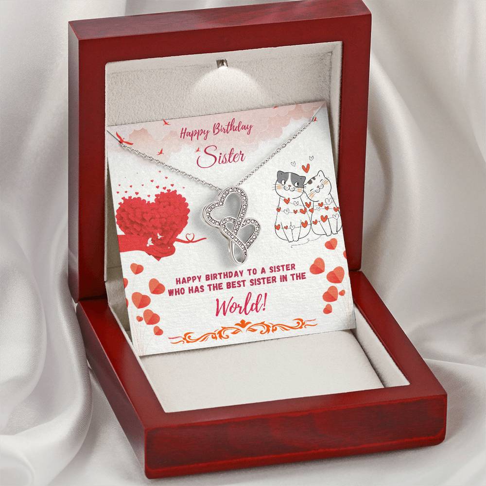 Happy Birthday Sister-The Best Sister-Necklace