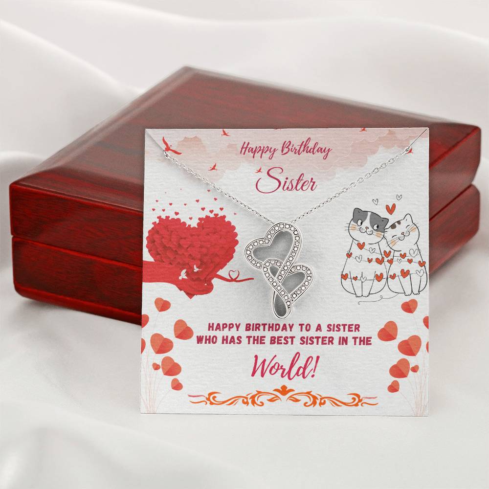 Happy Birthday Sister-The Best Sister-Necklace