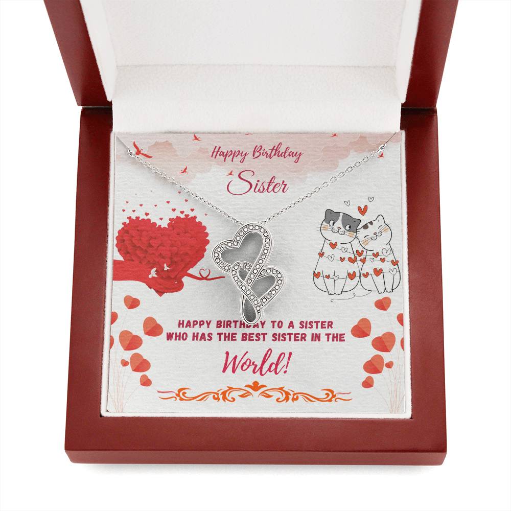 Happy Birthday Sister-The Best Sister-Necklace