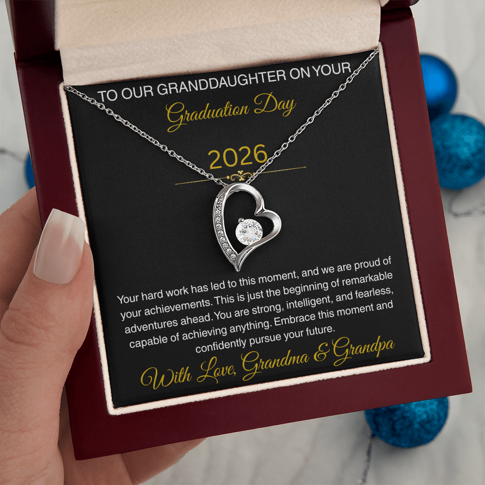 To Our Granddaughter   "We Are Proud Of Your Achievements"