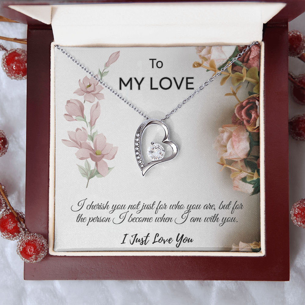To My Love  "I Cherish You Necklace"