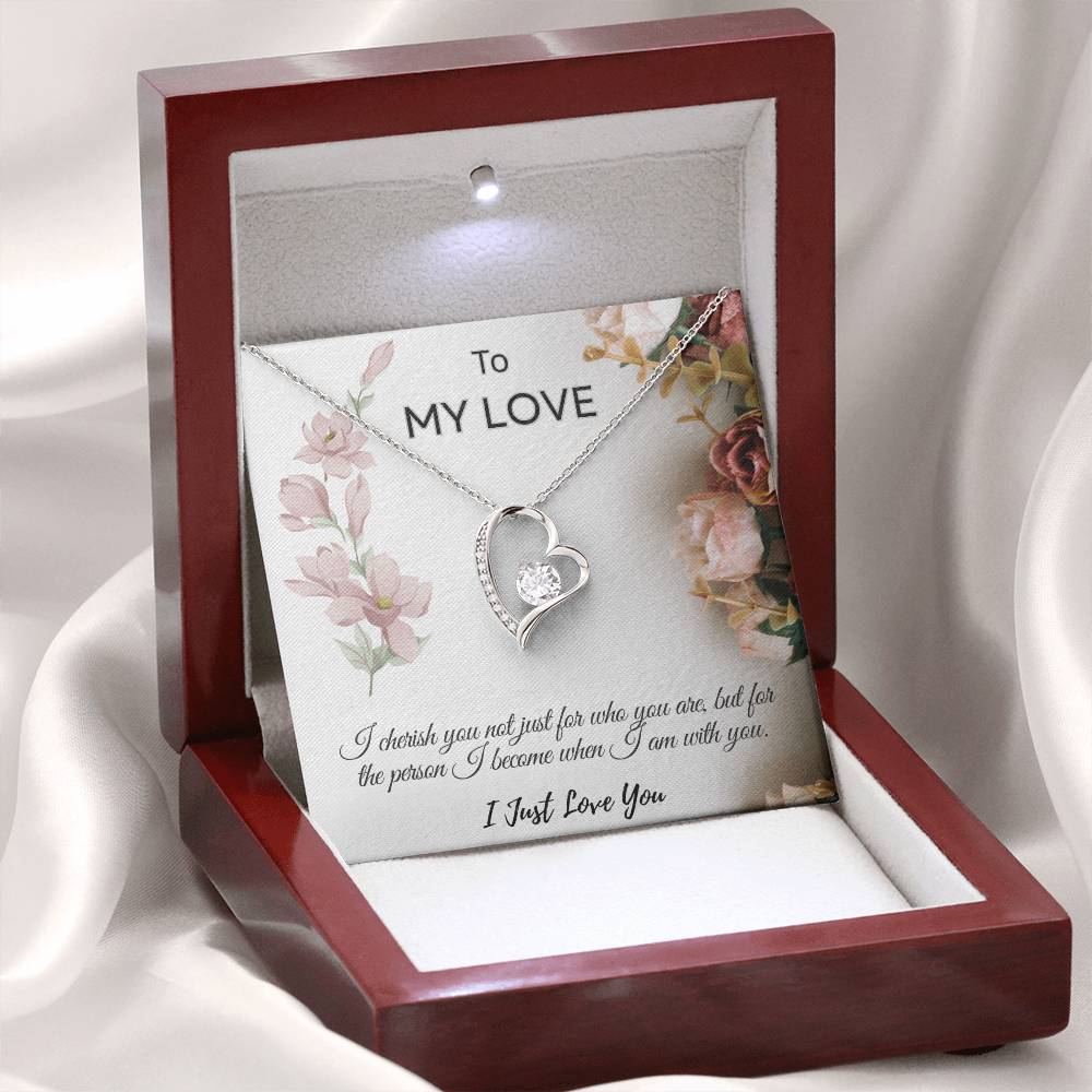 To My Love  "I Cherish You Necklace"