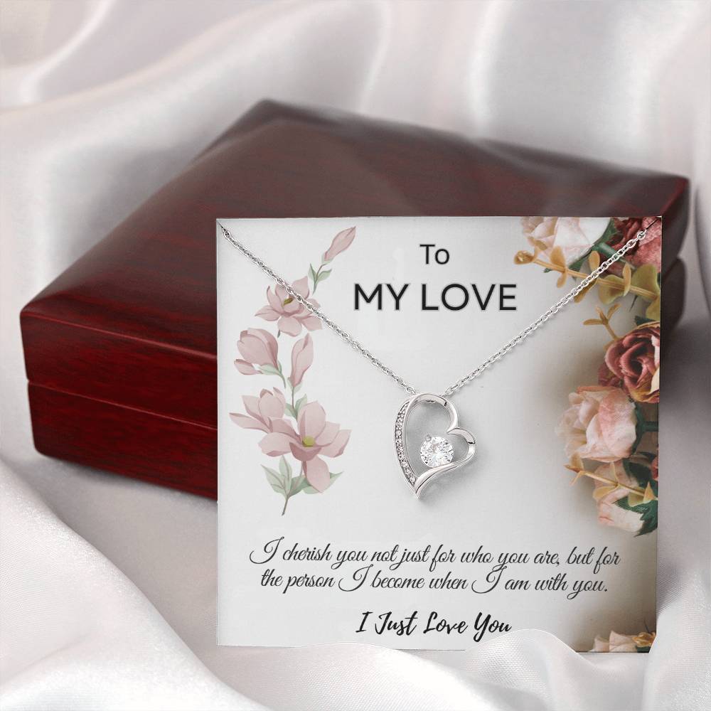 To My Love  "I Cherish You Necklace"