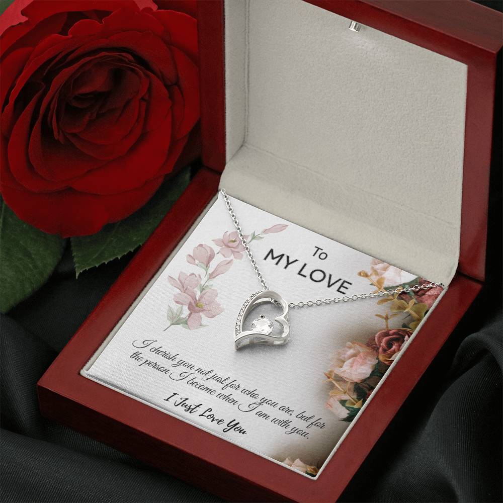 To My Love  "I Cherish You Necklace"