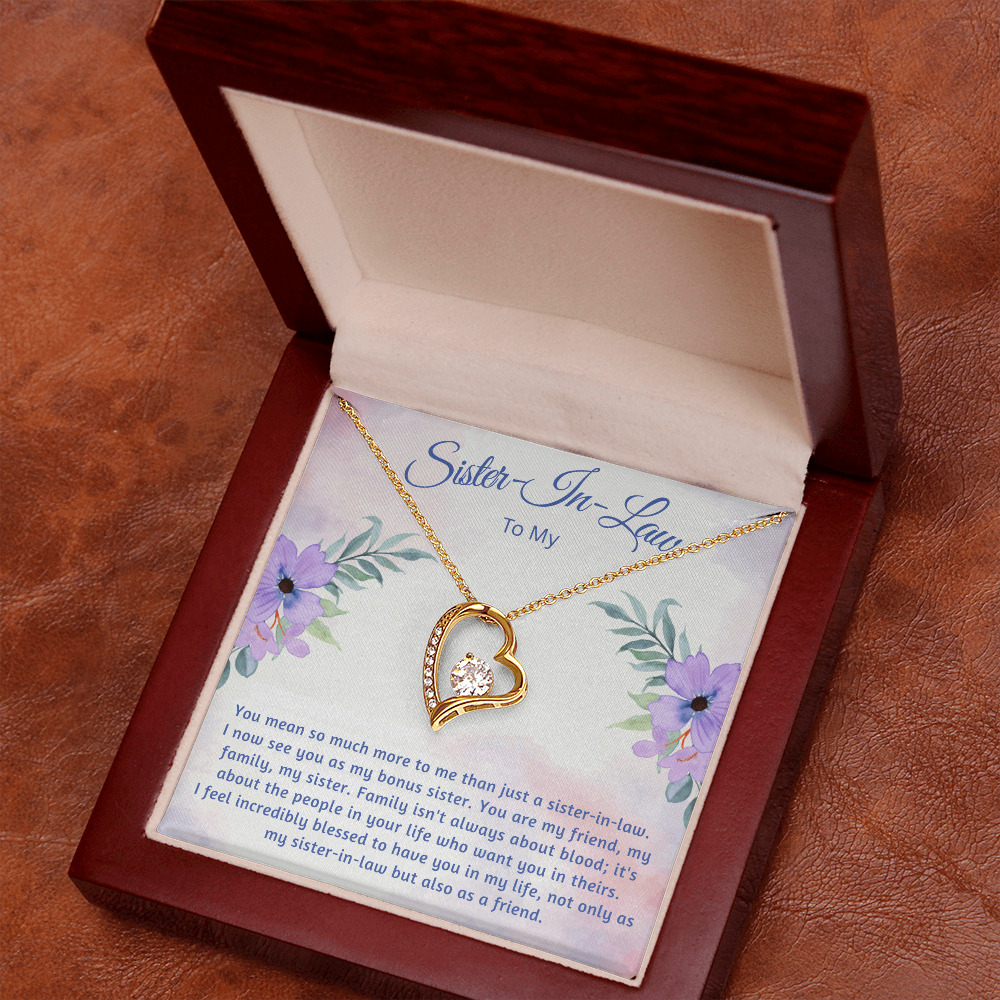 To My Sister-In-Law  "I now See You As My Bonus Sister"