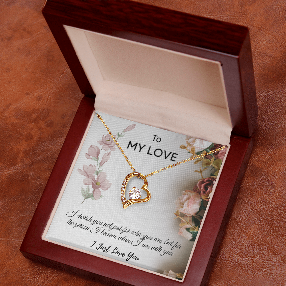 To My Love  "I Cherish You Necklace"