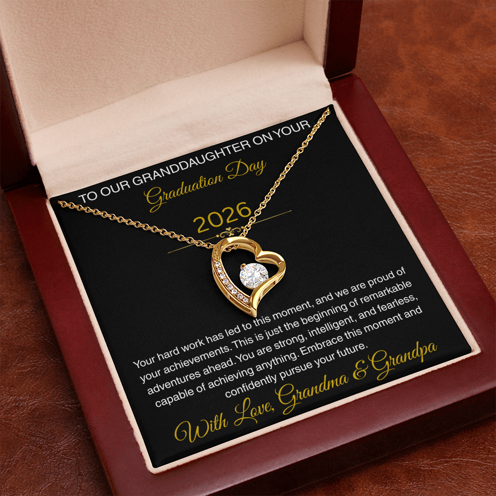 To Our Granddaughter   "We Are Proud Of Your Achievements"