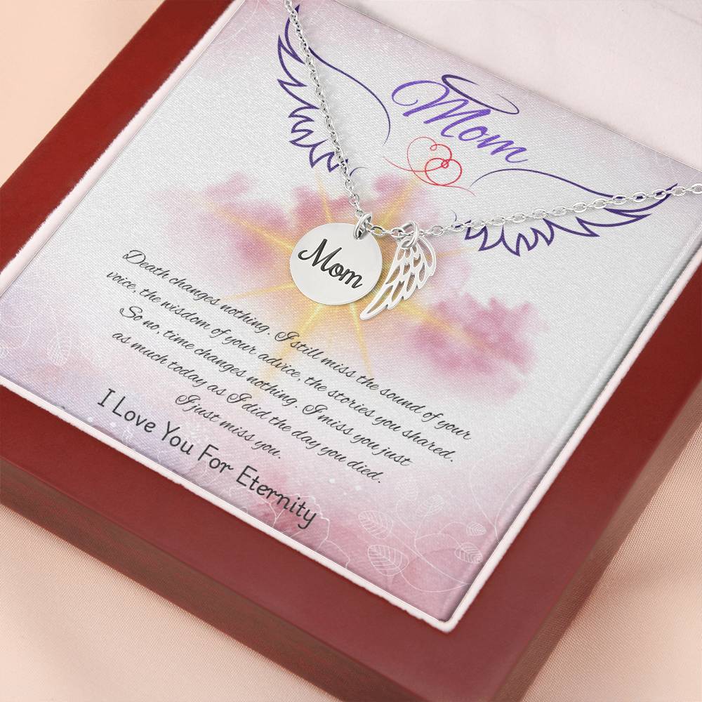 Mom-Love You For Eternity-Memorial Necklace