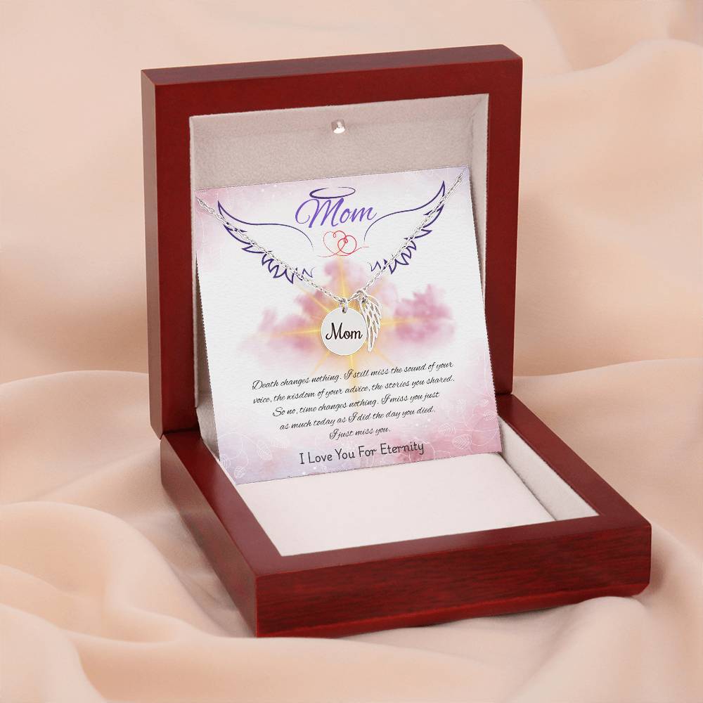 Mom-Love You For Eternity-Memorial Necklace