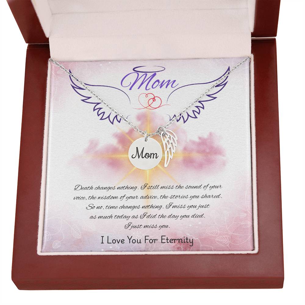 Mom-Love You For Eternity-Memorial Necklace
