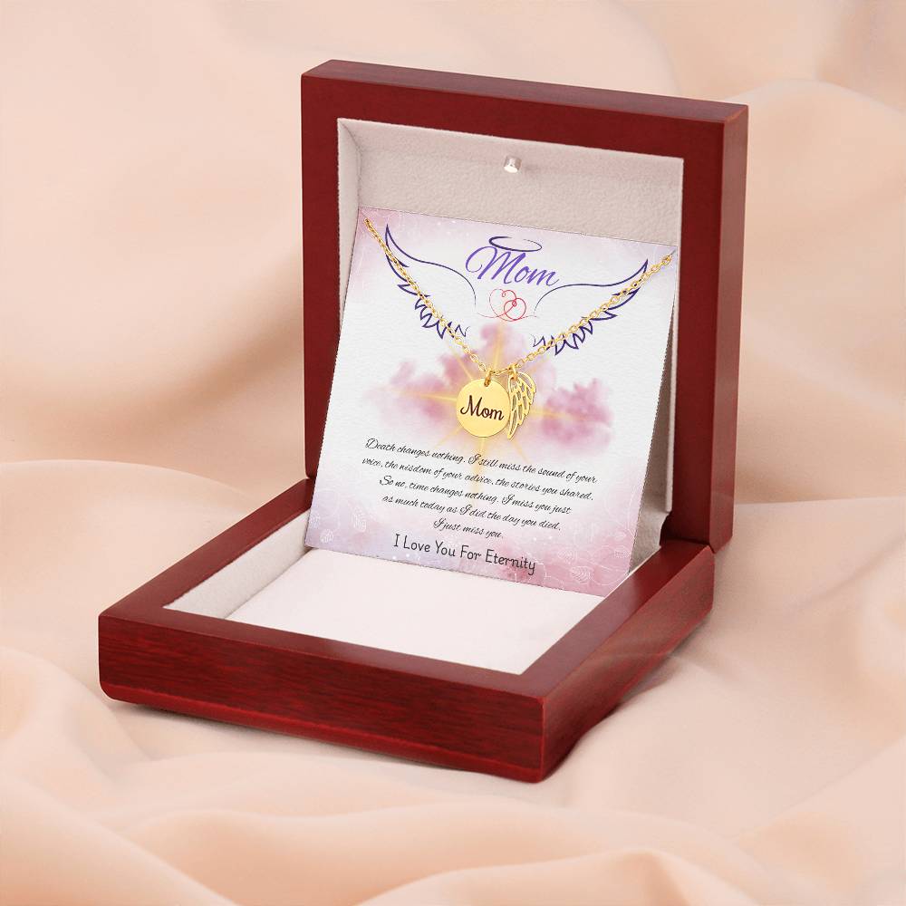 Mom-Love You For Eternity-Memorial Necklace