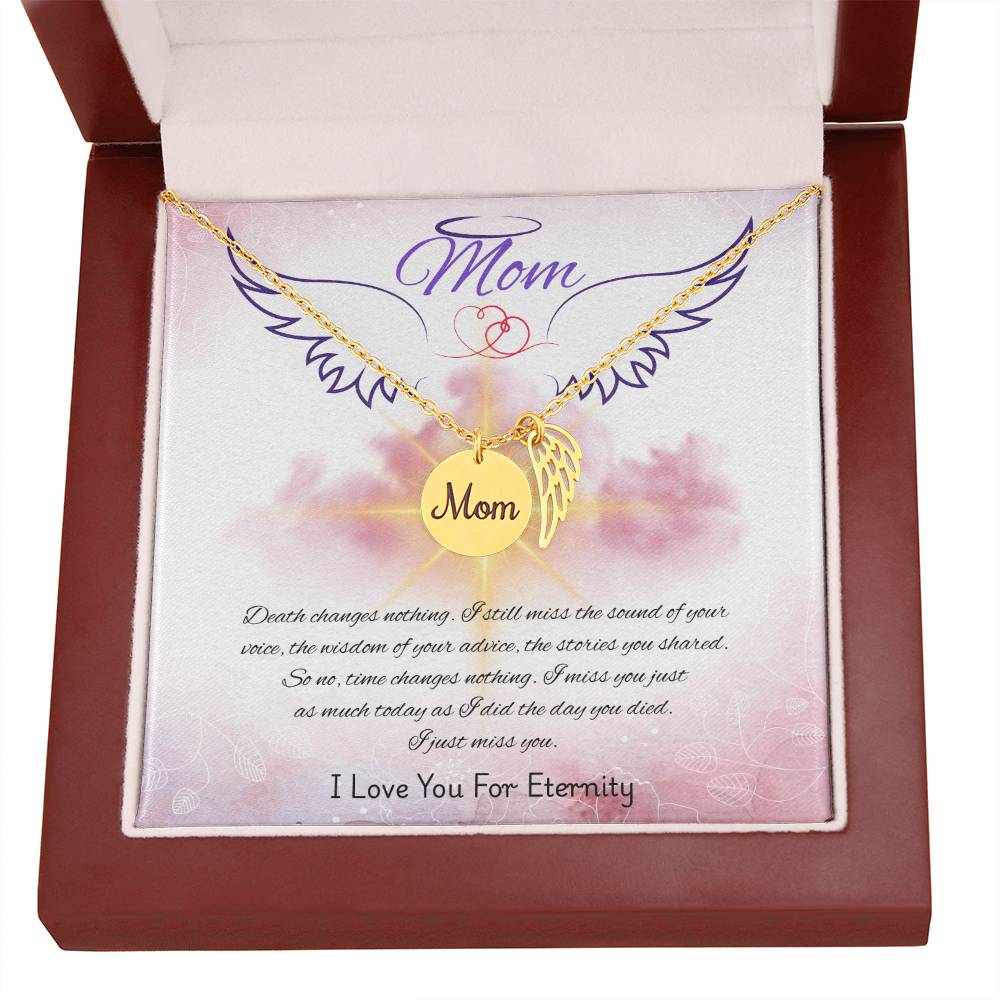 Mom-Love You For Eternity-Memorial Necklace