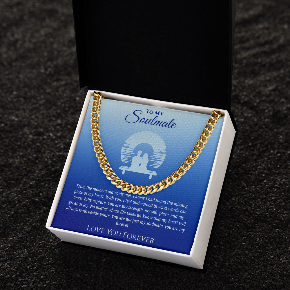 To My Soulmate "You Are My Strength" Men's Necklace