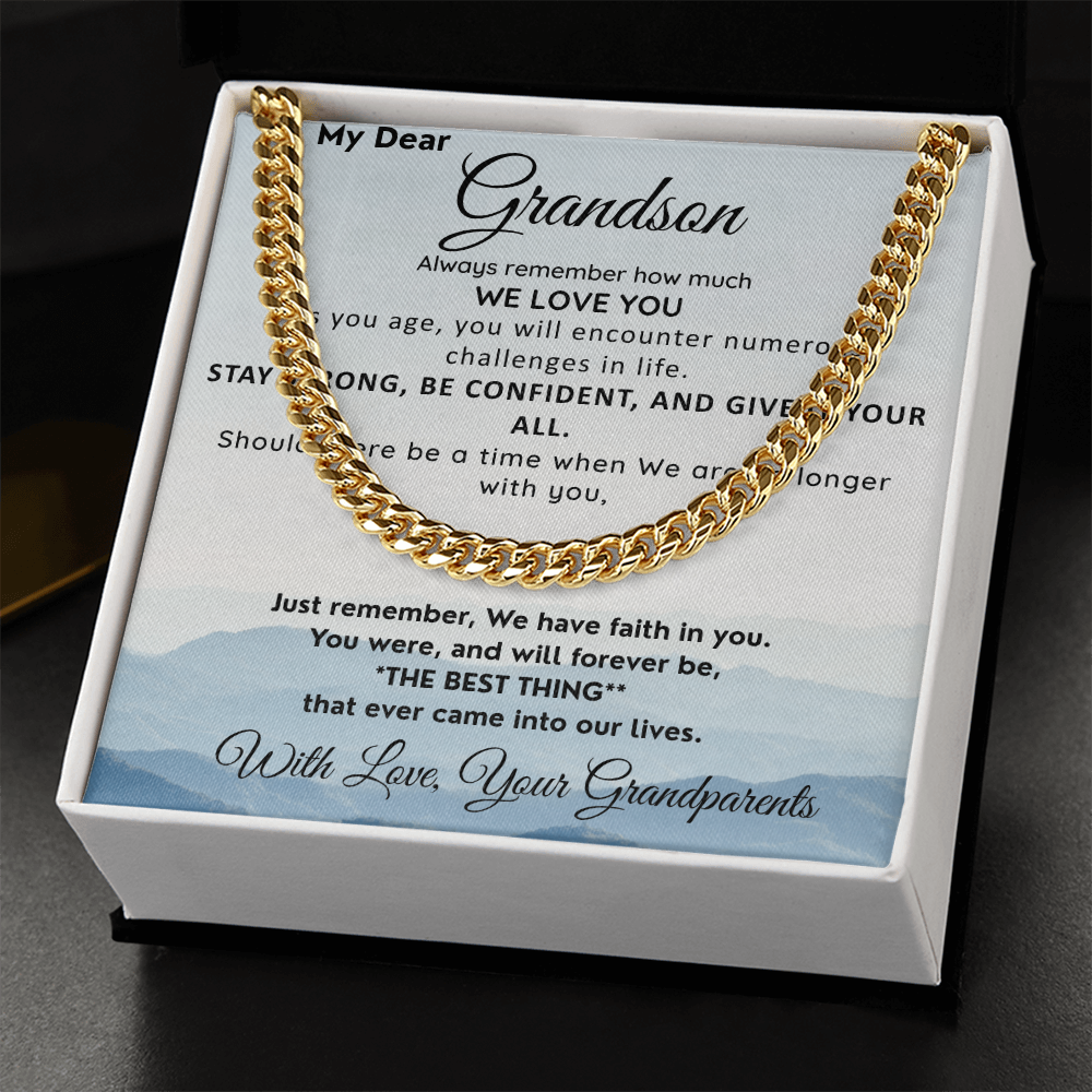 To Our Grandson-We Have Faith In You-Neck Chain