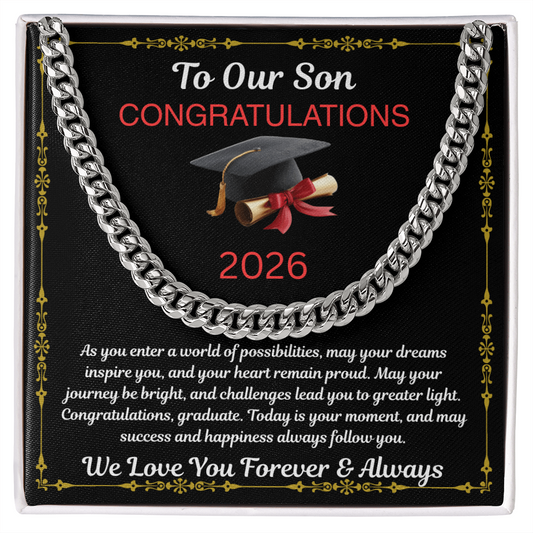 To Our Son  "May Your Dreams Inspire You"