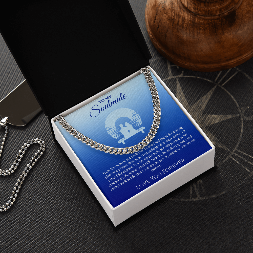 To My Soulmate "You Are My Strength" Men's Necklace