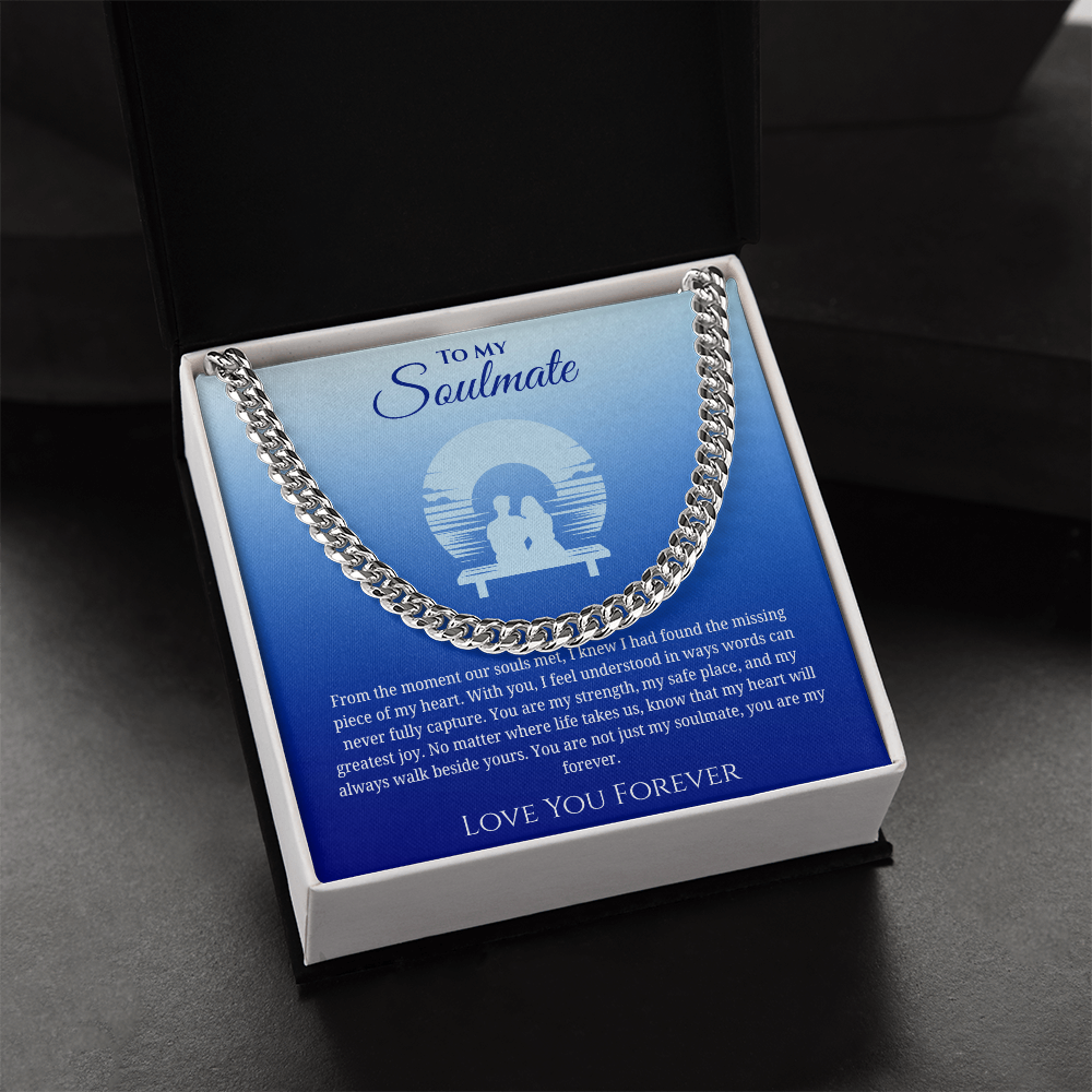 To My Soulmate "You Are My Strength" Men's Necklace