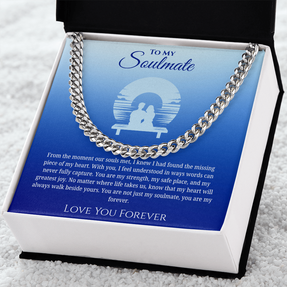 To My Soulmate "You Are My Strength" Men's Necklace