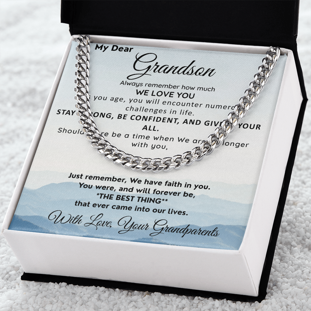 To Our Grandson-We Have Faith In You-Neck Chain