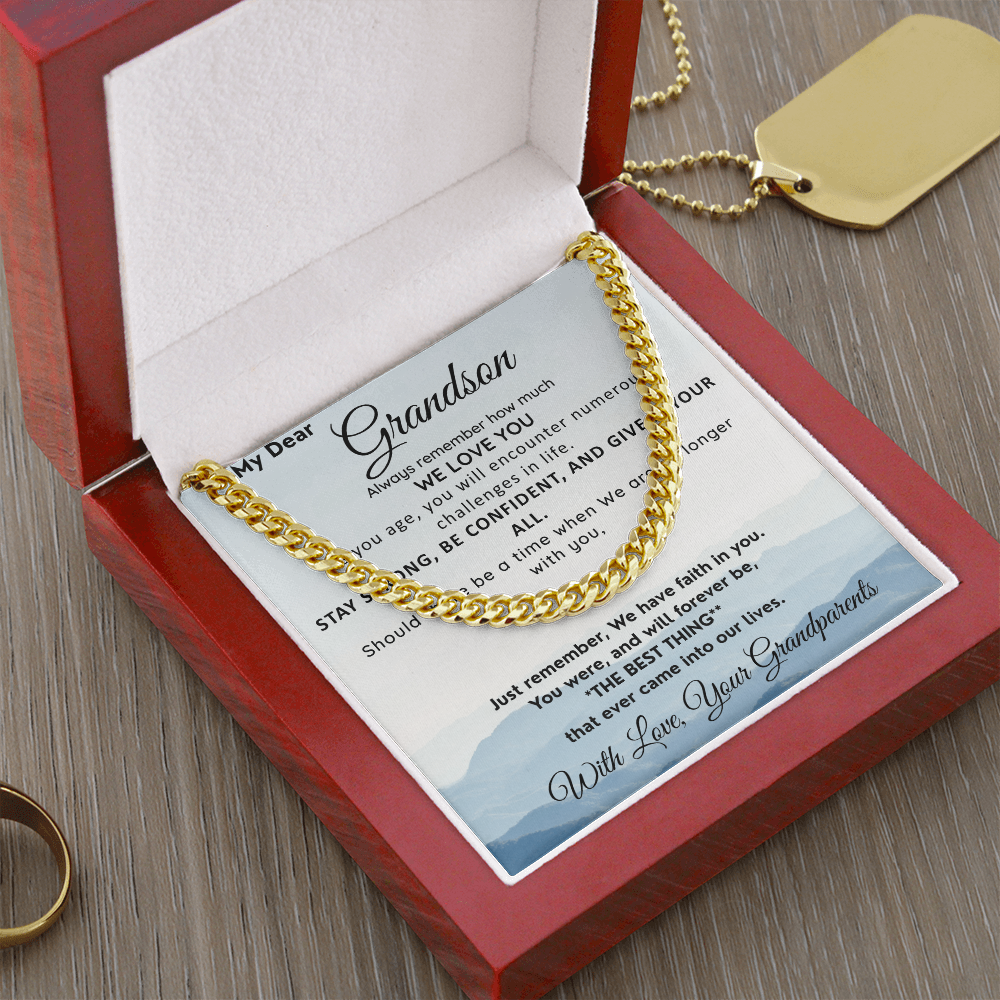 To Our Grandson-We Have Faith In You-Neck Chain