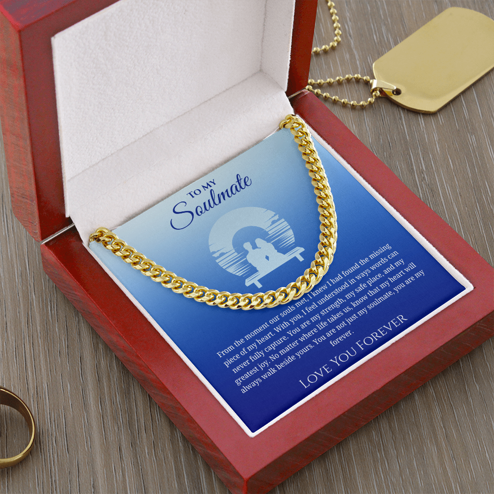 To My Soulmate "You Are My Strength" Men's Necklace