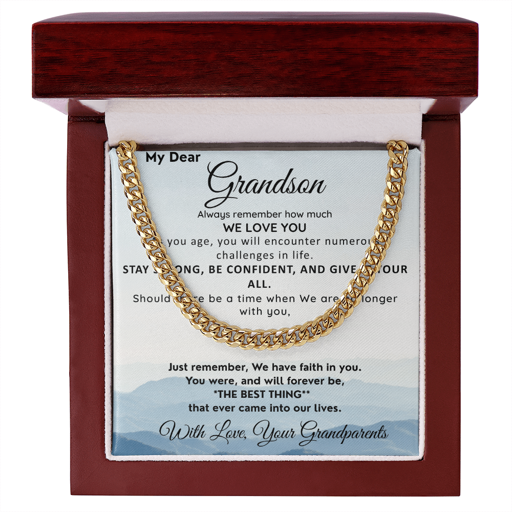 To Our Grandson-We Have Faith In You-Neck Chain