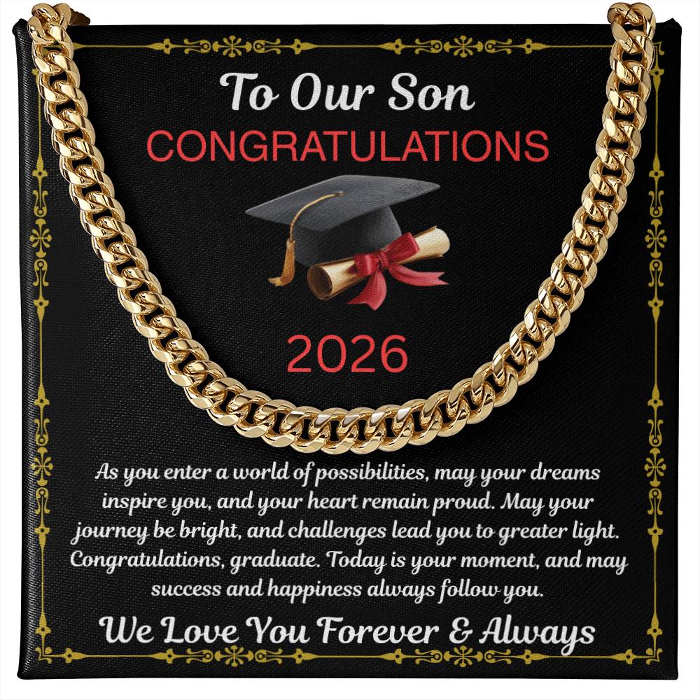 To Our Son  "May Your Dreams Inspire You"