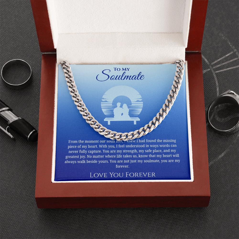 To My Soulmate "You Are My Strength" Men's Necklace