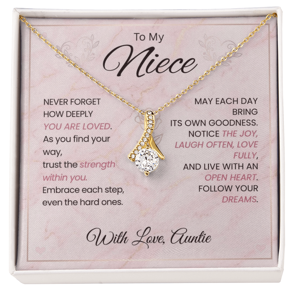 To My Niece Necklace - Follow Your Dreams