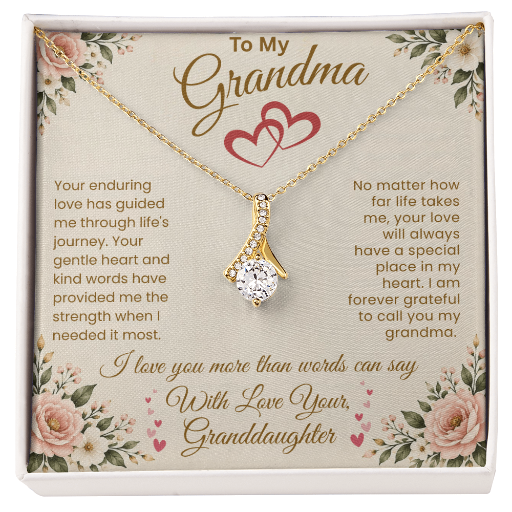 To My Grandma – "A Special Place in My Heart" Alluring Necklace