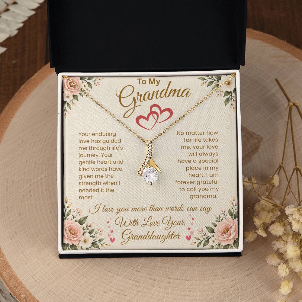 To My Grandma – "A Special Place in My Heart" Alluring Necklace