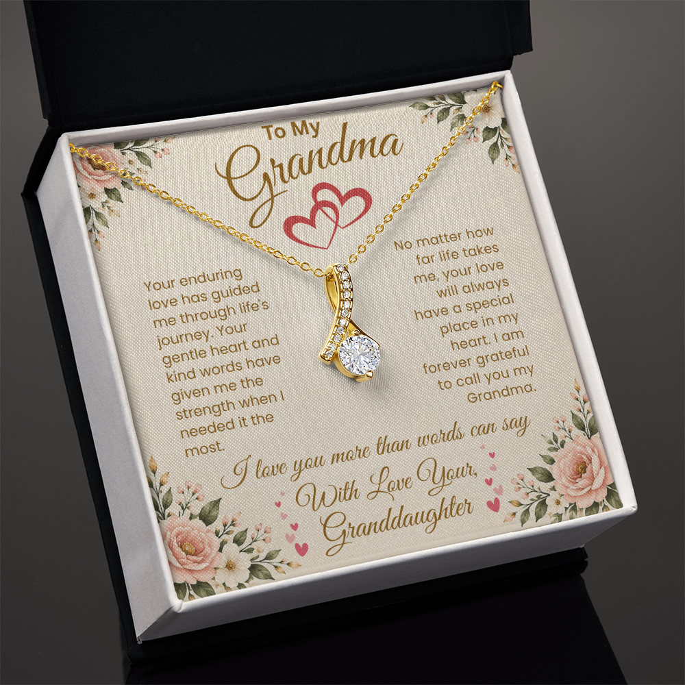 To My Grandma - I Am Forever Grateful Necklace