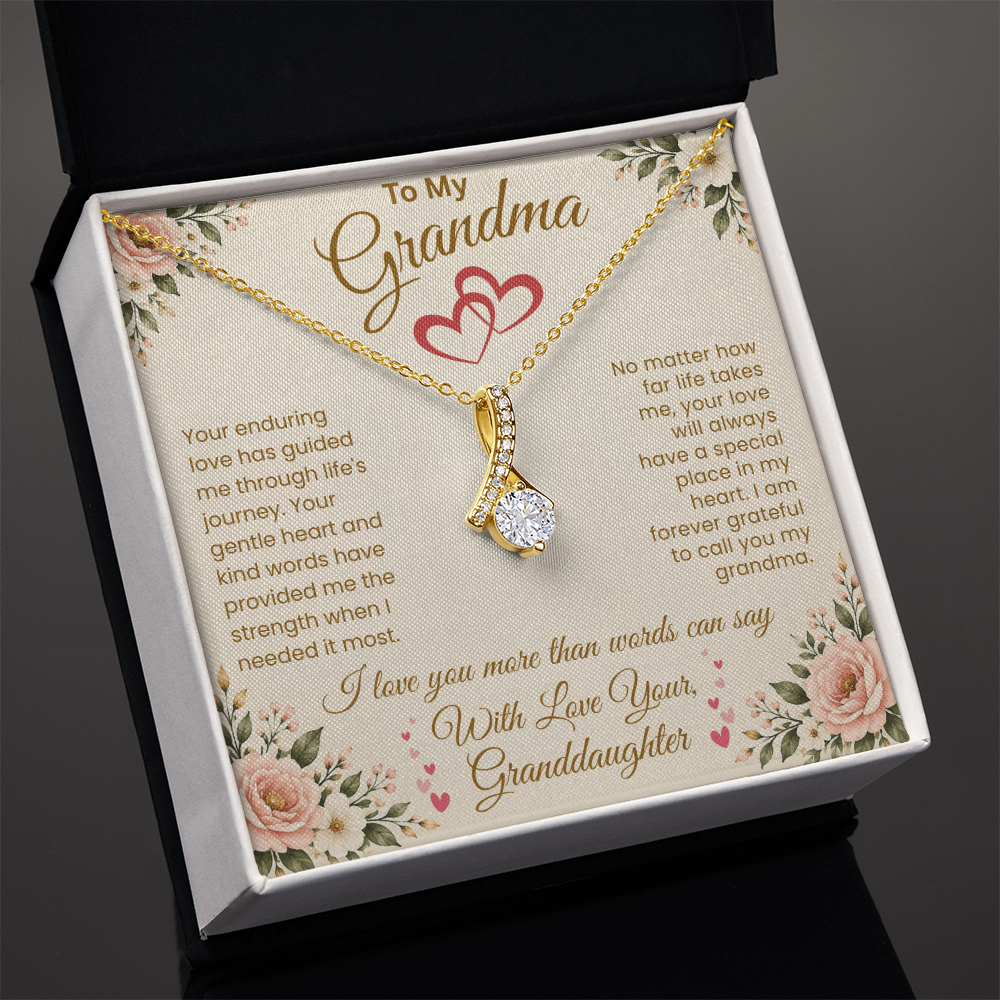 To My Grandma – "A Special Place in My Heart" Alluring Necklace