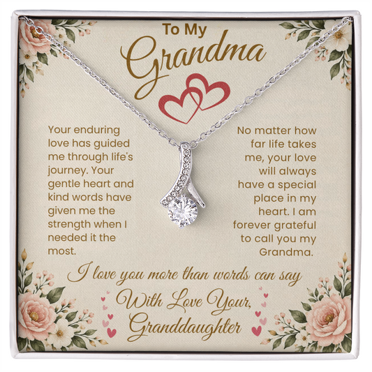 To My Grandma - I Am Forever Grateful Necklace