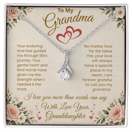 To My Grandma – "A Special Place in My Heart" Alluring Necklace