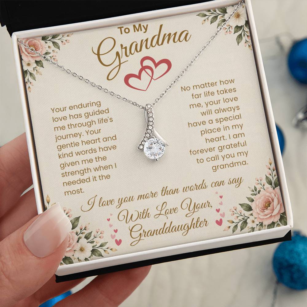 To My Grandma – "A Special Place in My Heart" Alluring Necklace