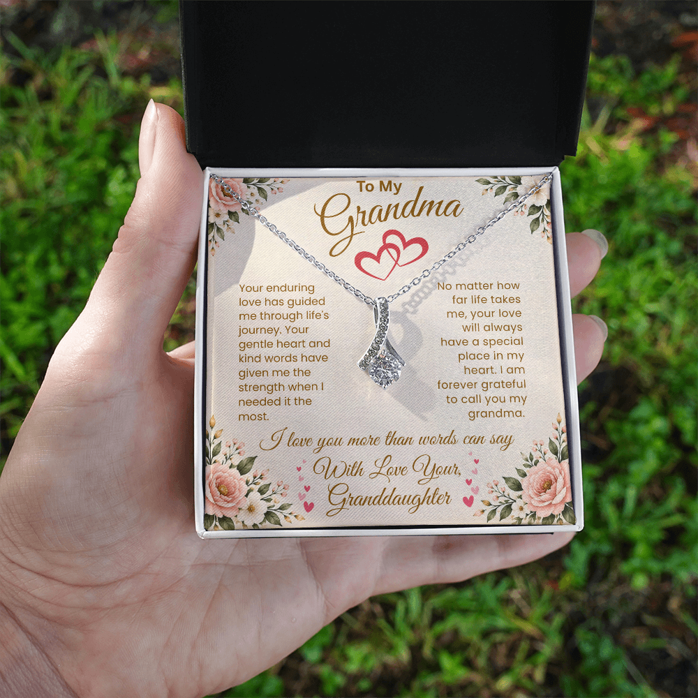 To My Grandma – "A Special Place in My Heart" Alluring Necklace