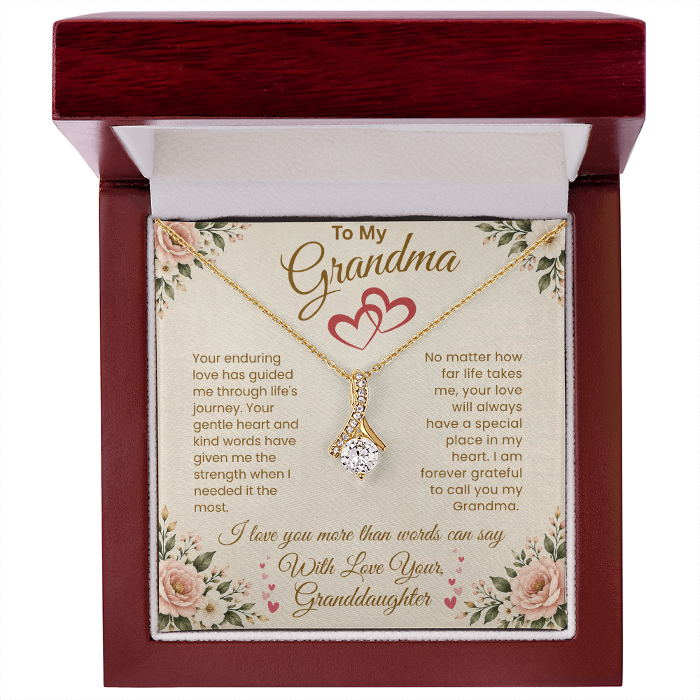 To My Grandma - I Am Forever Grateful Necklace